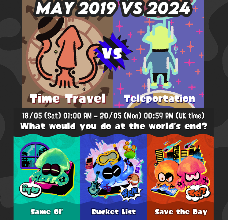 also just had another scary thought, are we really nearing the final splatfest theme after all? what if there isn't a content extension announced and we see the big event in september? i wanna hear yalls thoughts