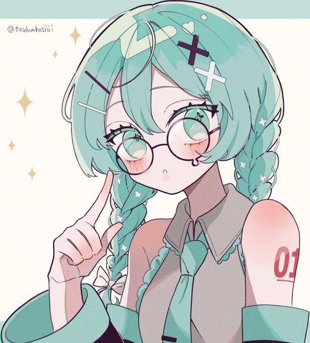 「メガネプラス 髪飾り」のTwitter画像/イラスト(新着)