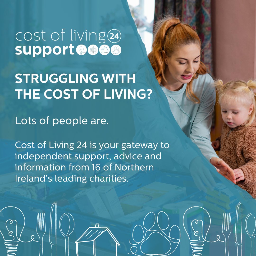 .@WRC_NI research showed how much the #CostOfLivingCrisis impacts on women & families. That's why along with @InspireWBGroup & colleagues we've launched #CostofLiving24 a one-stop community resource for information/support. Visit communitywellbeing.info/cost-of-living or call 0808 189 0036