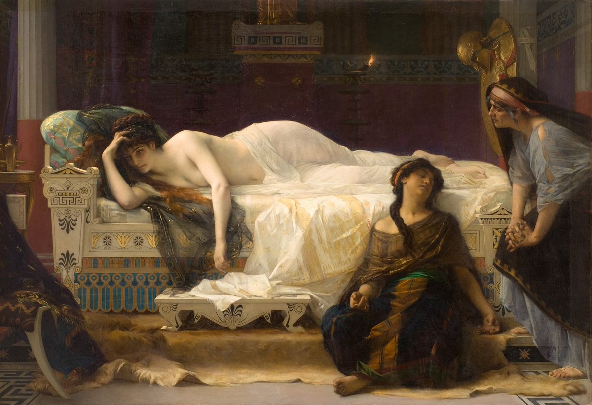 This is Alexandre Cabanel's stunning 1880 painting, Phaedra!! #Art #Fineart #Neoclassical #Painting #Artist #Painter #19thcentury #Oilpainting