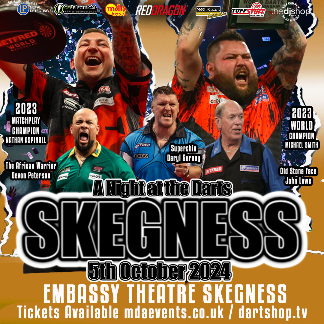 Battle on the Beach 🏖 Smith 🆚 Aspinall 🔥🔥 We are bringing the best in the world to Skegness 🎡🎢 Book Now 🎟 👉🏻 bit.ly/Skegness24DS 🏟 Embassy Theatre 📅 5th October 🐂 Smith 🐍Aspinall 🦸‍♂️ Gurney 🇿🇦Petersen 🗿Lowe Tickets available here: bit.ly/Skegness24DS
