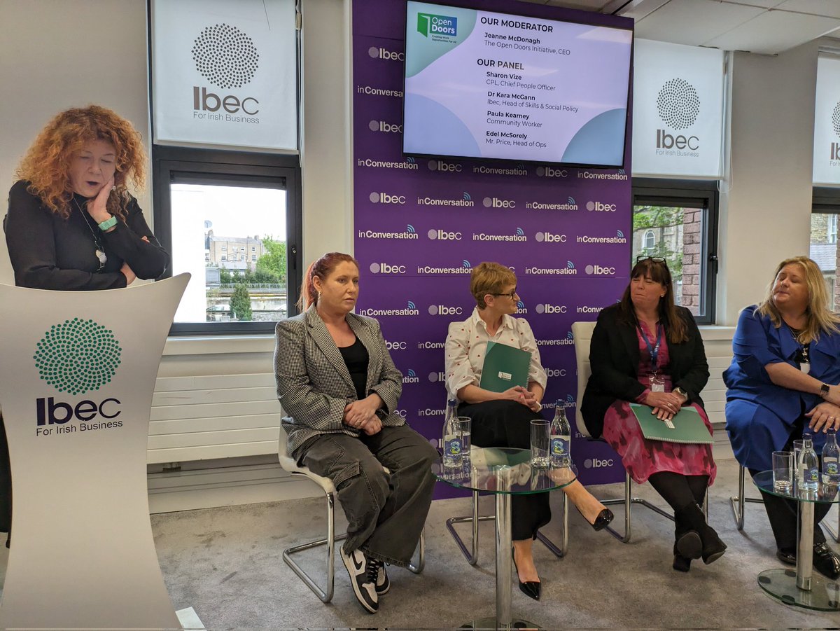 @JoeGarrihy1 @OpenDoorsToWork @_IHREC @ibec_irl @MaynoothLaw Great to have this panel discuss the challenges, opportunities, and dealing W fear and misunderstandings around employment for people with convictions.