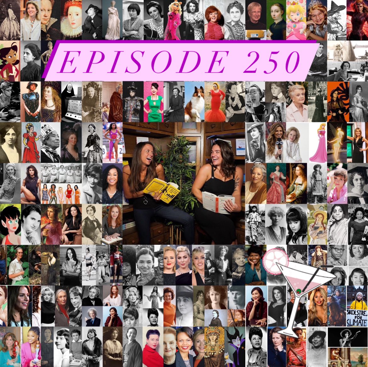 💥FIVE HUNDRED WOMEN 💥 Today Katie & Allie are releasing their 250th episode of HERstory on the Rocks 🍸! They’ve now covered 500 good women, bad women, fictional women, and non-fictional women from all times and places because - women have nuance 💟