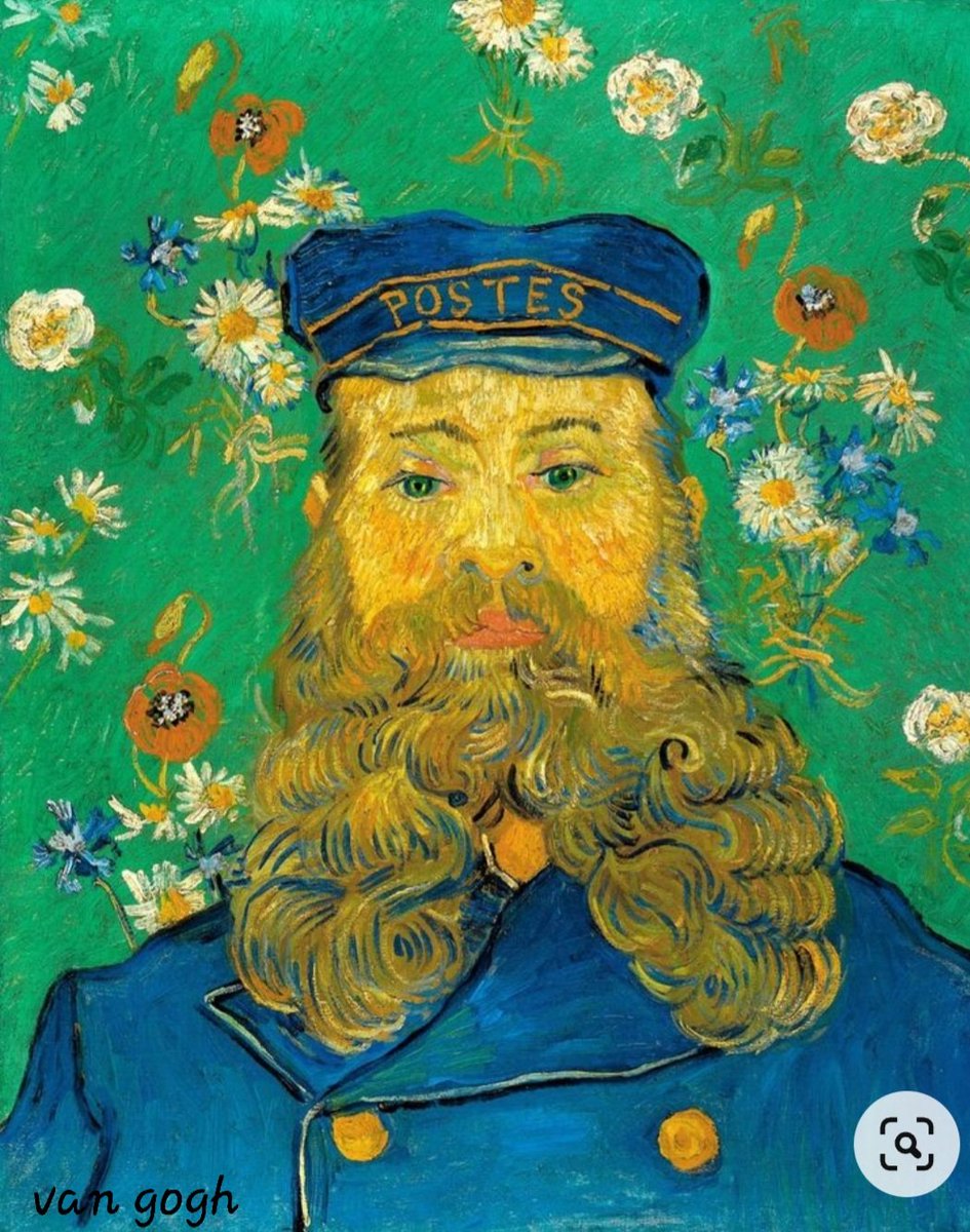 Preferisco dipingere gli occhi degli uomini che le cattedrali, perché negli occhi degli uomini c'è qualcosa che non c'è nelle cattedrali, per quanto maestose e imponenti siano. Vincent Van Gogh @DavLucia @nicolettadec @TerriSantaterri @Rebeka80721106 🖌 Van Gogh, Il postino