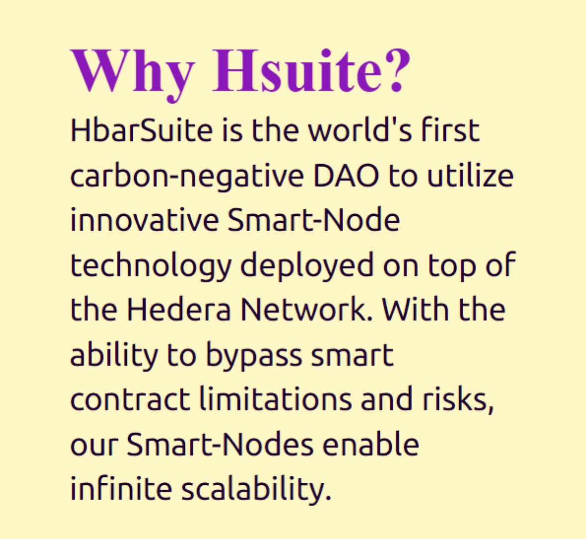 Why #HSuite