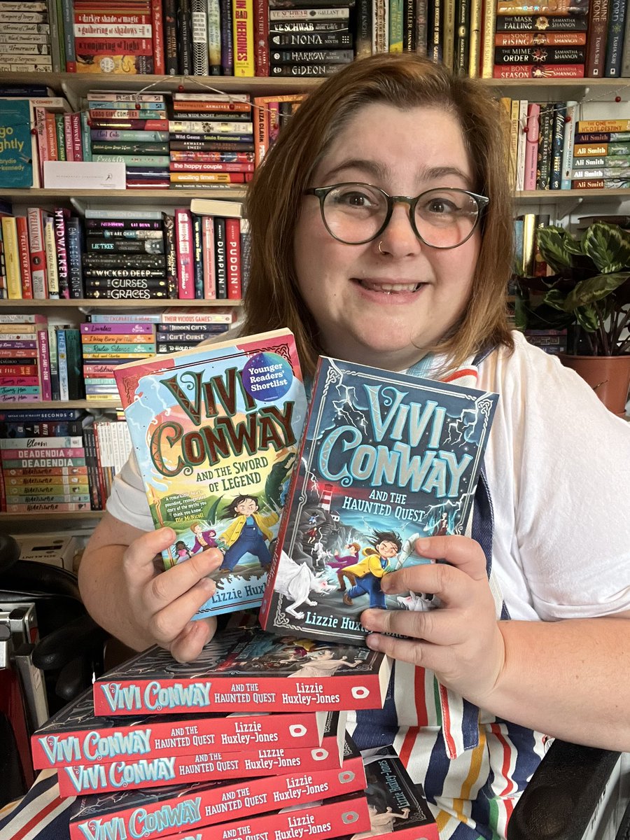 It’s officially publication day for Vivi Conway and the Haunted Quest, the second book in the Vivi Conway trilogy, wahoo. I’m in my wheels in honour of the new major character, Meredith, Dara’s cousin, who invites the gang out to her island, Ynys Enlli.