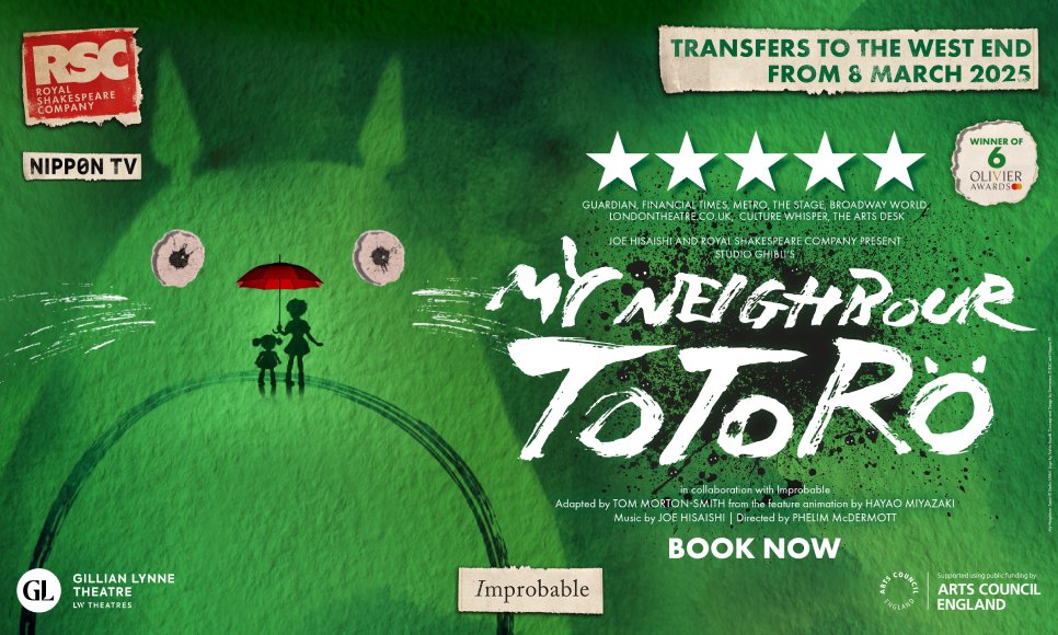 Don't miss the theatrical event of 2025 as the RSC’s record-breaking, award-winning My Neighbour Totoro transfers to the West End. Now on sale at London Box Office: londonboxoffice.co.uk/my-neighbour-t… #FindYourSpirit #MyNeighbourTotoro #WestEnd #Theatre