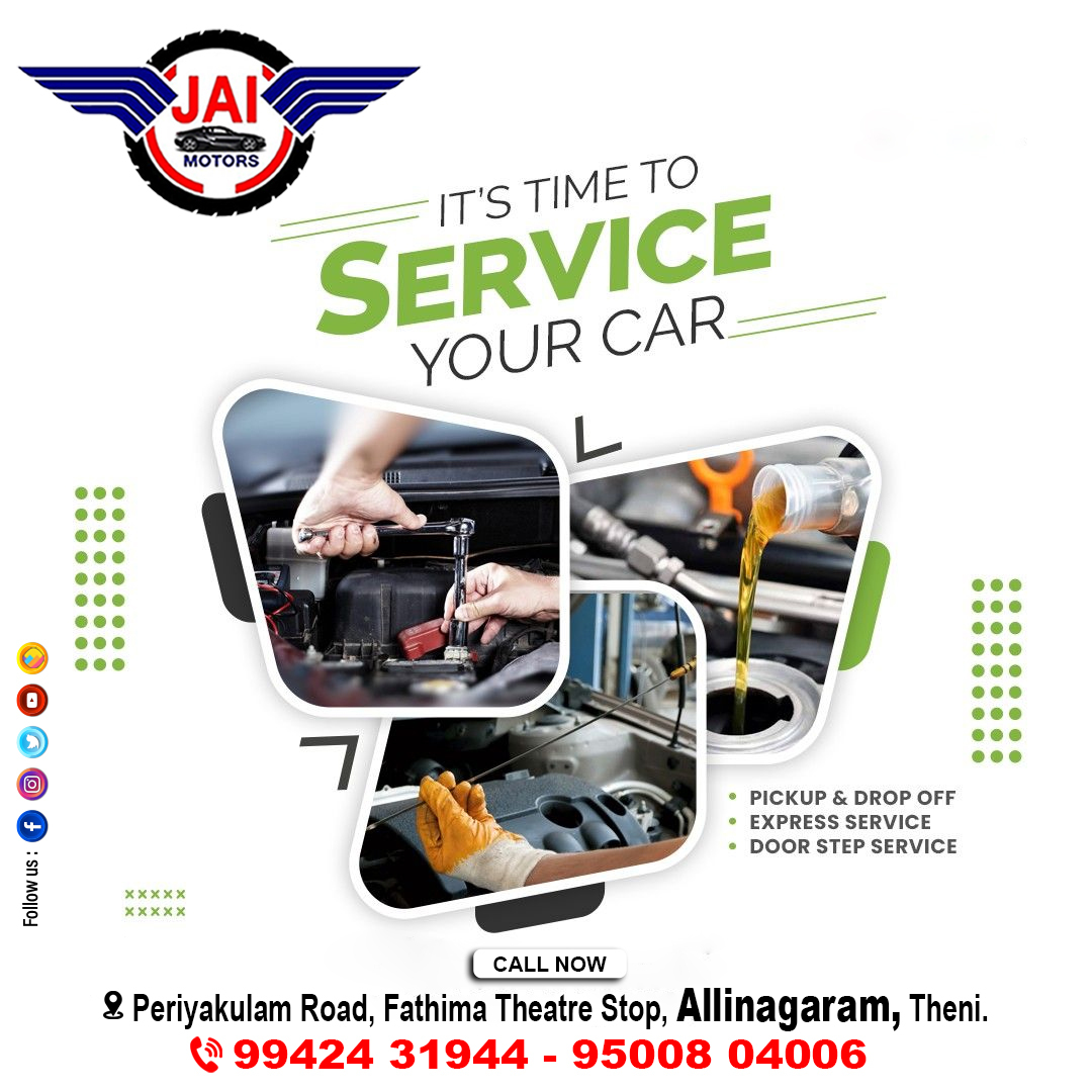 #Jaimotors
#Automobile
#Carservice
#Carrepair
#Automobiles
#Carmaintenance
#24hrsservice
#Motorworks
#Theni
#Thenidistrict
#Painting
#Dinkering
#Waterservice
#Theni
#Flatebedtowingservice
#Freepickupanddropservice
#EmergencyRoadsideassitance
#Vehiclebreakdownassistance