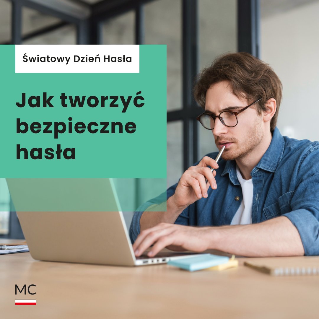 Stosowanie silnych haseł to kluczowy krok w ochronie naszych kont przed kradzieżą tożsamości i cyberatakami. 💻🔐

Jak tworzyć takie hasła? Przypominamy w naszym materiale ➡️  gov.pl/web/cyfryzacja…

#ŚwiatowyDzieńHasła #MinisterstwoCyfryzacji #BezpieczeństwoOnline…