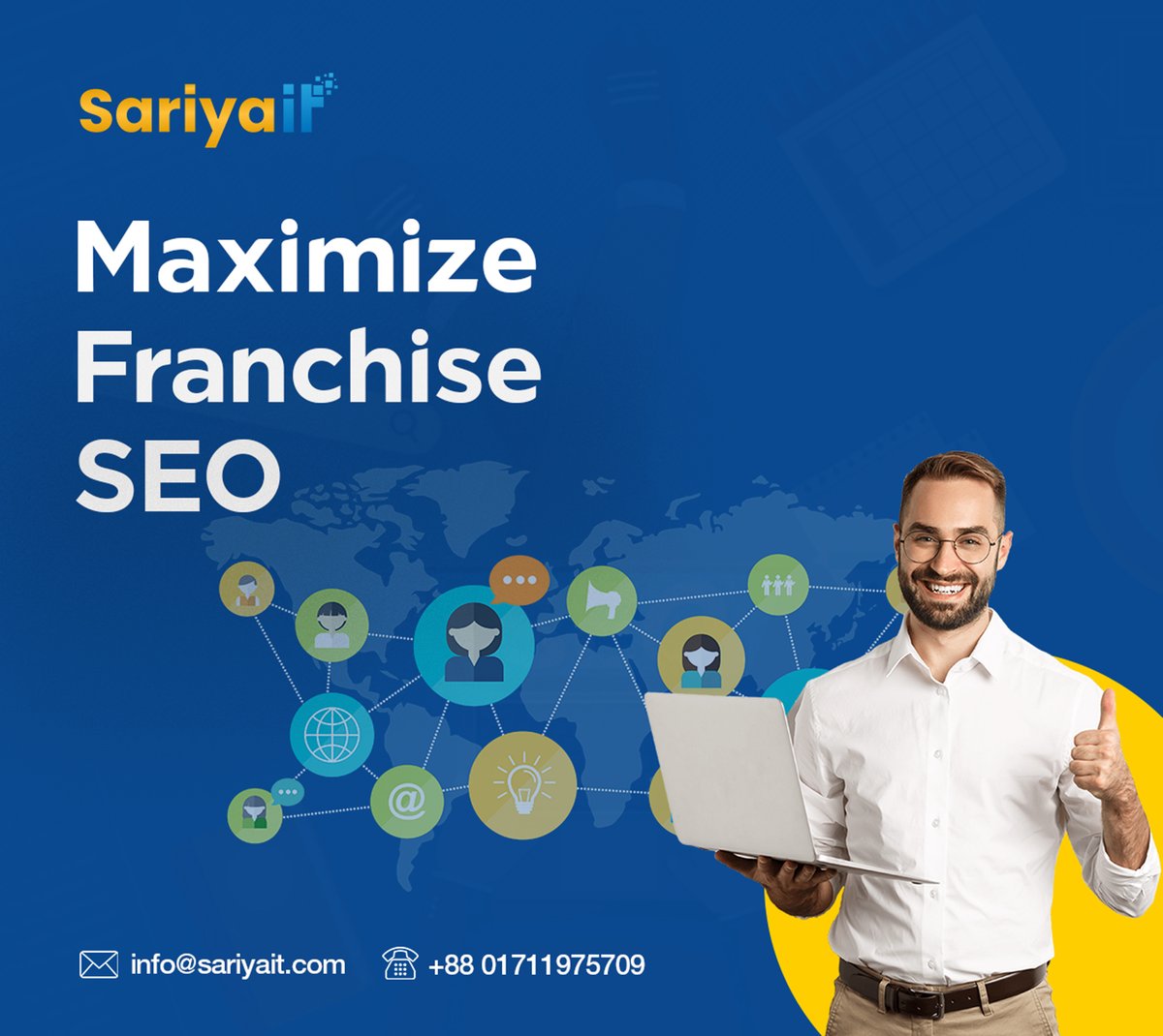 Ready to take your franchise to the next level? 

Reach out to us at +8801711975709 or email us at 📩info@sariyait.com

#SariyaIT #SEOExperts #FranchiseSuccess