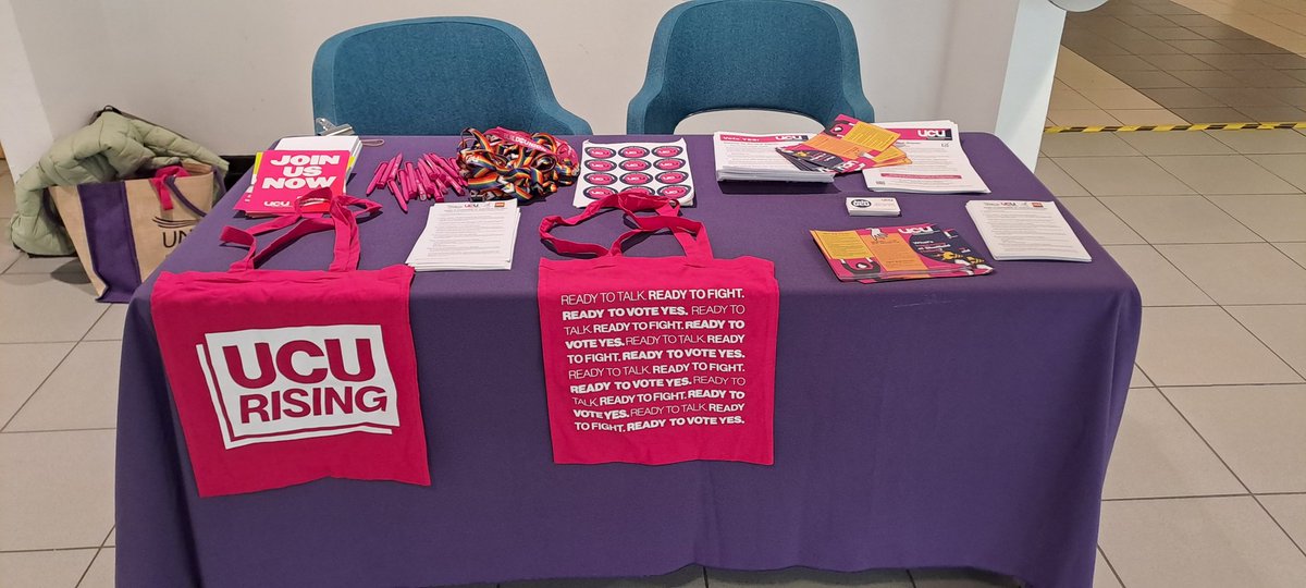 Here on Owen 5 until 3pm today. Come & talk to us about what's happening in your area. Solidarity with colleagues who are hearing about potential redundancies this week.