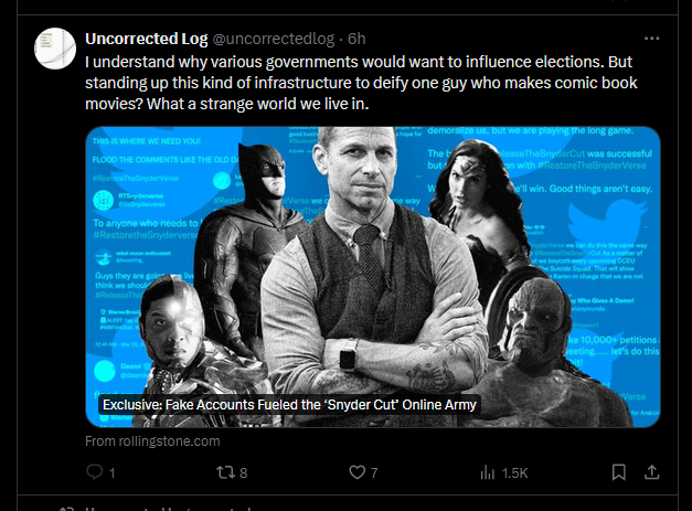 This account going on a whole multi-tweet rant to attack a video posted in memory of someone who recently passed away. Do these people have no shame or respect? And their response to being called out for their insensitive nitpicking; 'oooh tHoSe tOxIc sNyDeR fAnS!!'