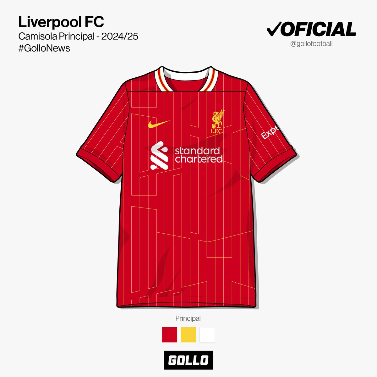 O Liverpool lançou oficialmente a sua camisola principal para a época 2024/25. 🔴⚪️ É inspirada na camisola utilizada na final conquistada da Liga dos Campeões de 1984 contra a Roma. Traz uma gola inovadora e um padrão de linhas verticais também um pouco fora do comum. O que…