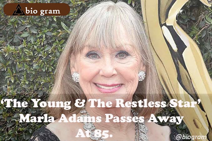 Marla Adams from the young and restless passes away at 85.

🔗 link in the bio 

#MarlaAdams #YR #SoapOpera 
#ActressLife #DaytimeTV #rip #ripmarlaadams #BreakingNews‌