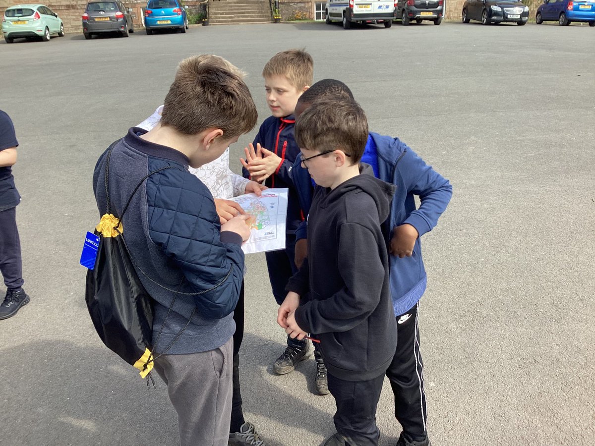 The team work continues as we join with some friends from @Longridgeps for orienteering 🗺️