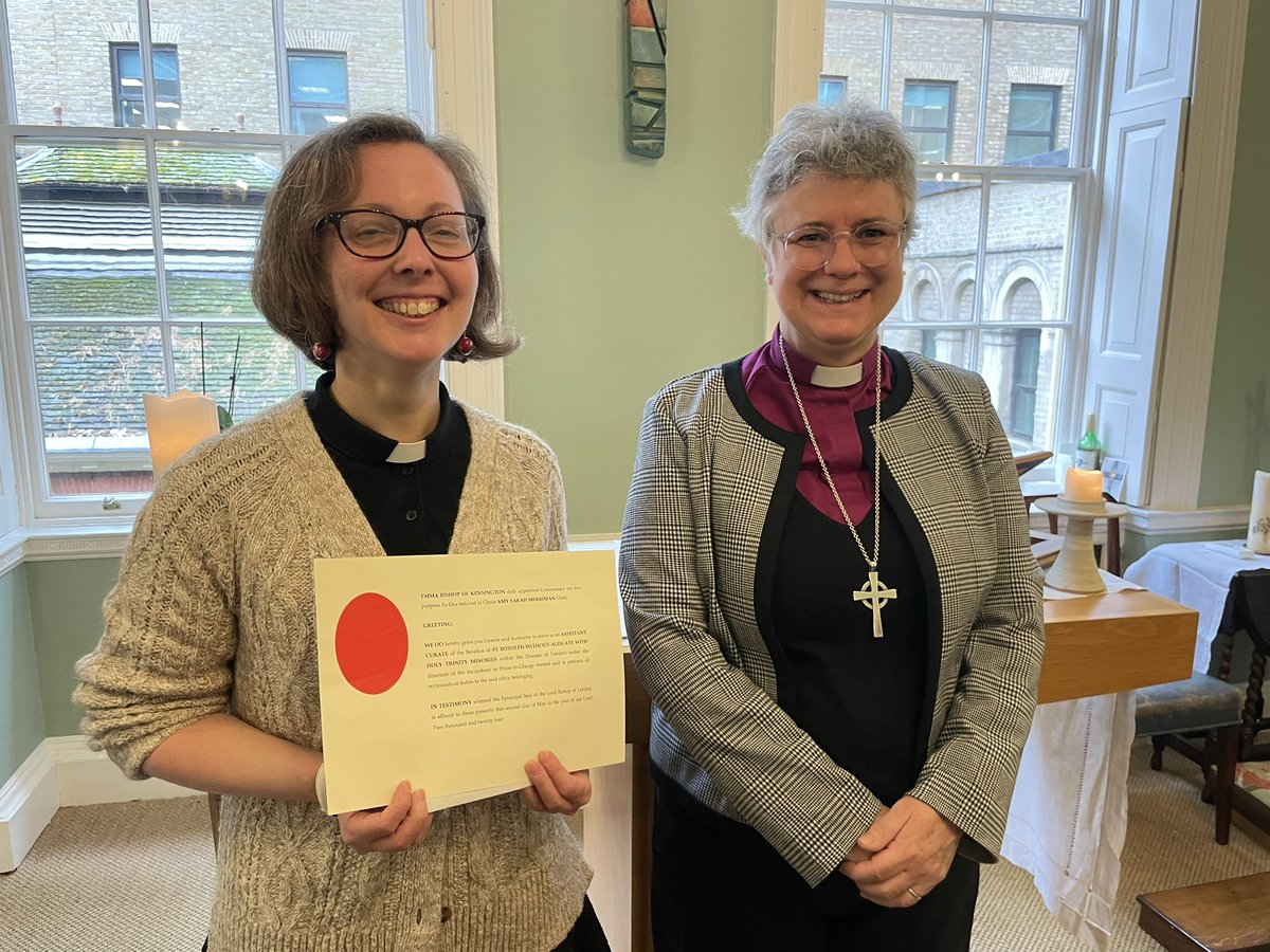 We’re delighted that Amy Merriman was licenced by Bishop Emma as our new curate this morning and look forward to her welcome service on Sunday.