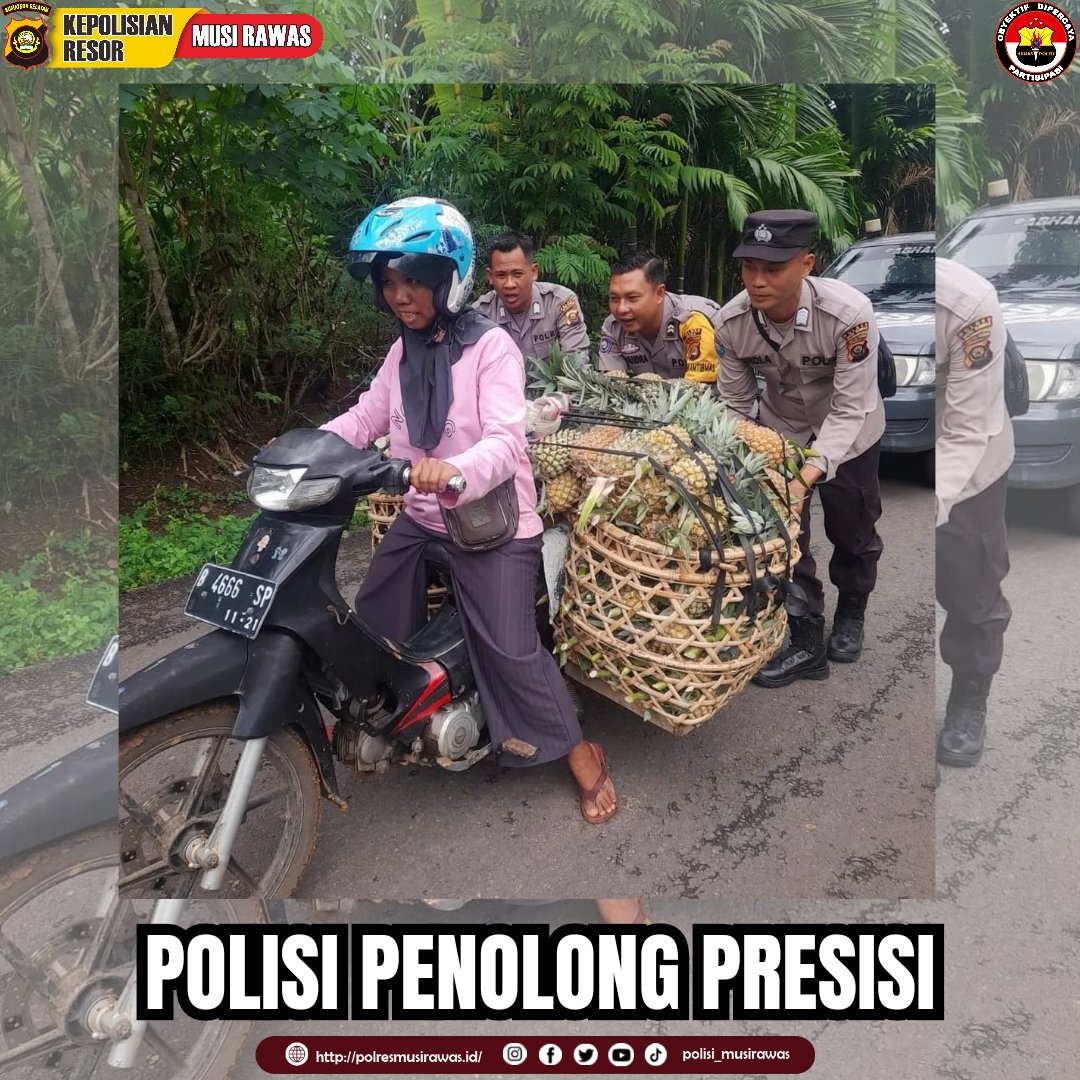 Polisi Penolong Presisi
Personil Polres Musi Rawas membantu pedagang nanas yang mengalami kendala ditengah jalan saat menuju pasar ,dan personil tersebut langsung membantu pedagang tersebut.
#beyondtrustpresisi2024 #programAgiat2indikator1
