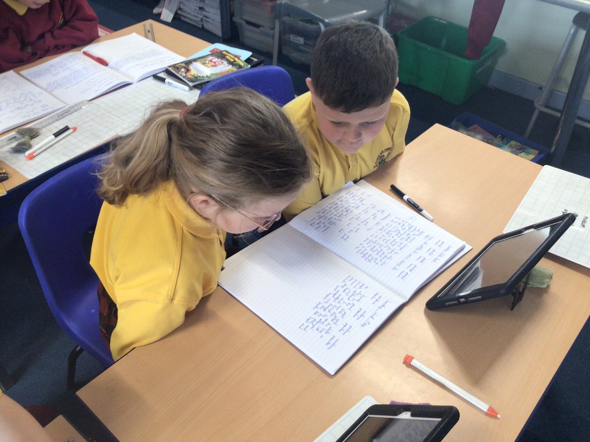 We have been working together to discuss our writing. @StJamesChorley