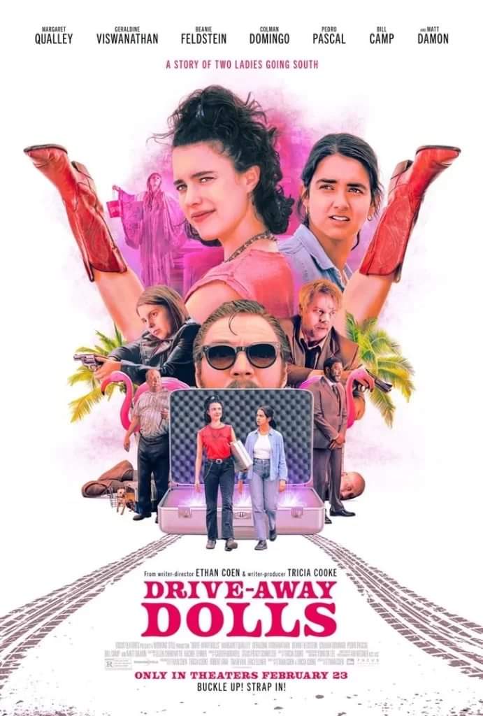 Retour sur le premier film solo de Ethan Cohen : Une émancipation douloureuse... 

La critique buff.ly/3xZVqeV 

#cinéma #DriveAwayDolls #EthanCohen #MargaretQualley #GeraldineViswanathan #UniversalPictures