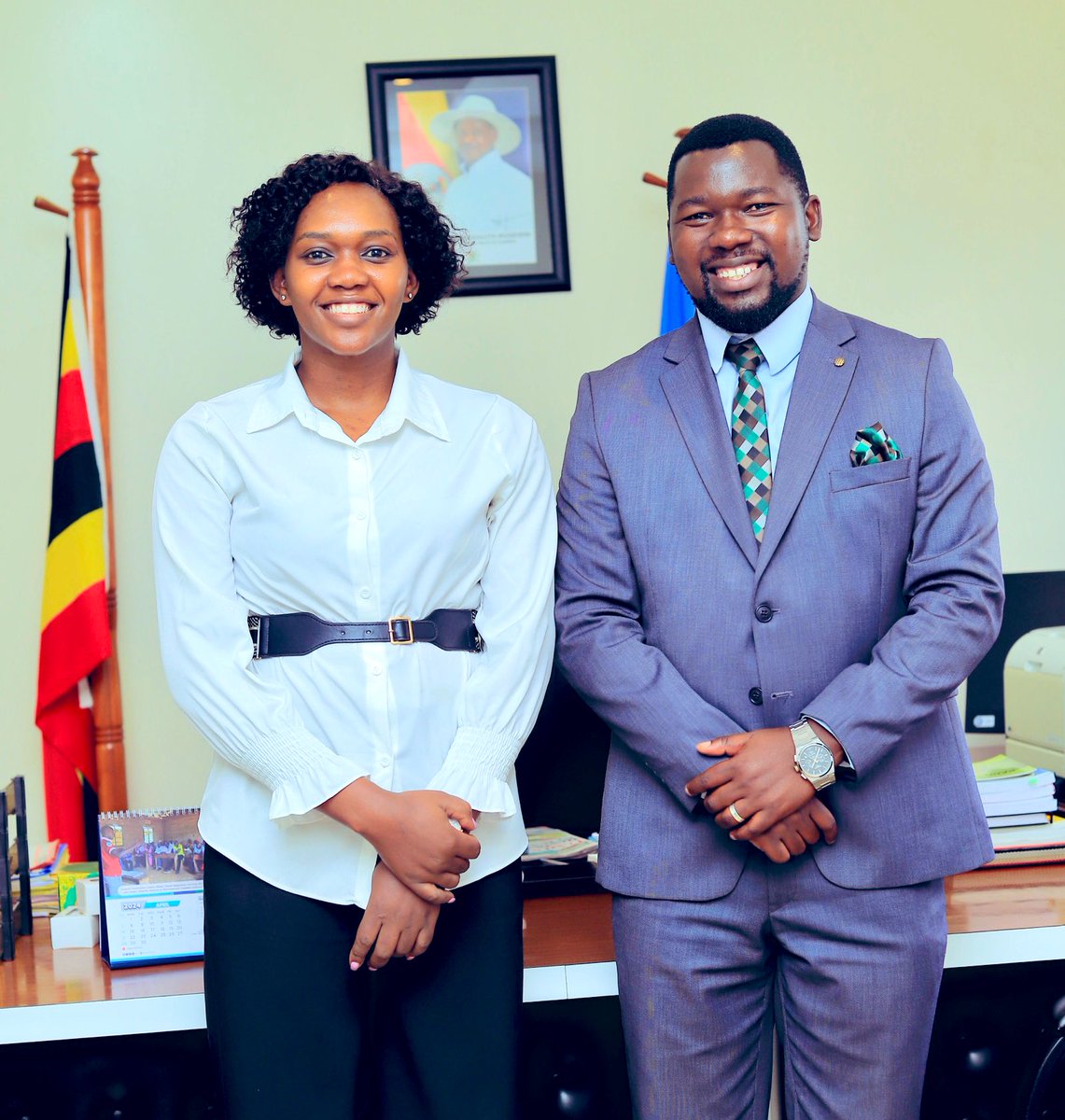 Passed by Hon. Minister @PNyamutoro’s office on Tuesday to discuss how her new presence can mean more engagement and enhancement for innovation for youth within the Energy and Minerals sector. Our smiles are passed down from the nilotic bloodlines of the forefathers.