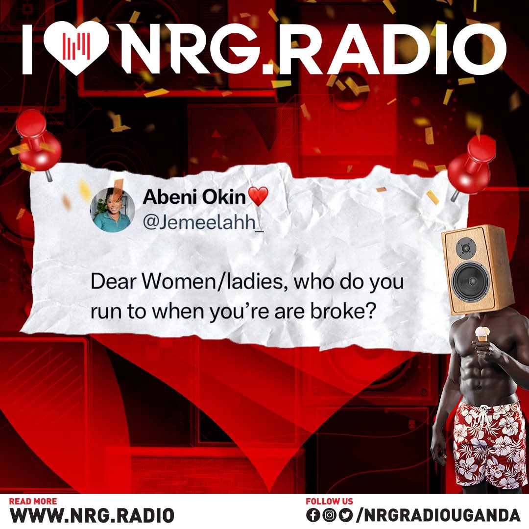 Ladies, who do you run to?! #NRGRadioUG