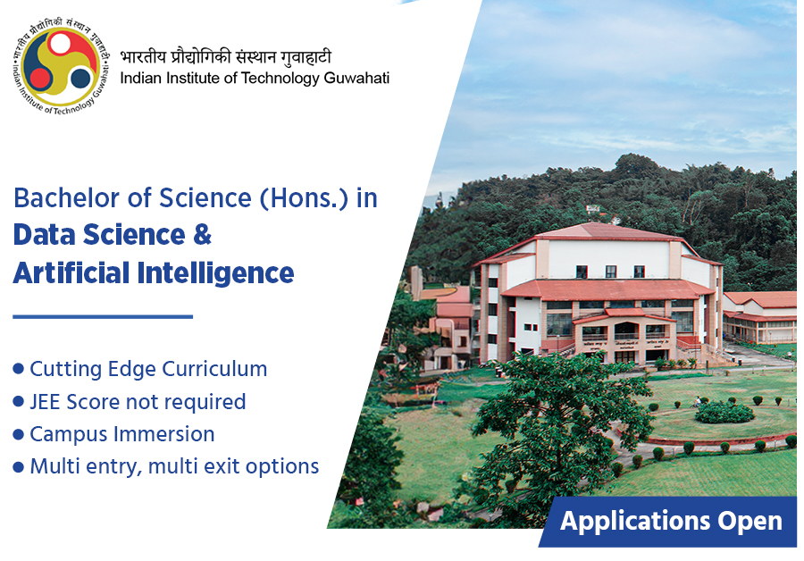 📢Future-proof your career with a Bachelor's degree in Data Science and AI from @IITGuwahati, one of India's premier engineering institutes!🎓🚀 

Apply Now: iitg.ac.in/acad/programme…

#IITGuwahati #DataScience #ArtificialIntelligence #TechEducation #FutureTechLeaders #CareerGrowth