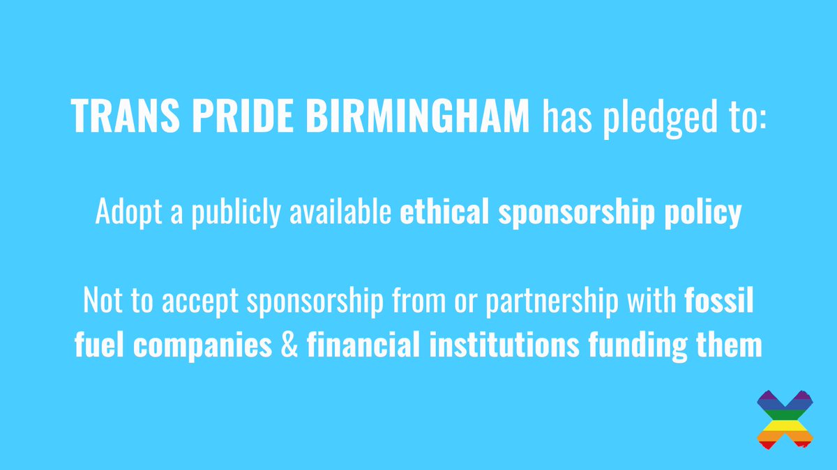 ✍️ They have committed to adopt a public Ethical Sponsorship Policy that rules out EVER taking money from fossil fuel companies of the banks that finance them such as @HSBC_UK, @Barclays and @santanderuk 🤢