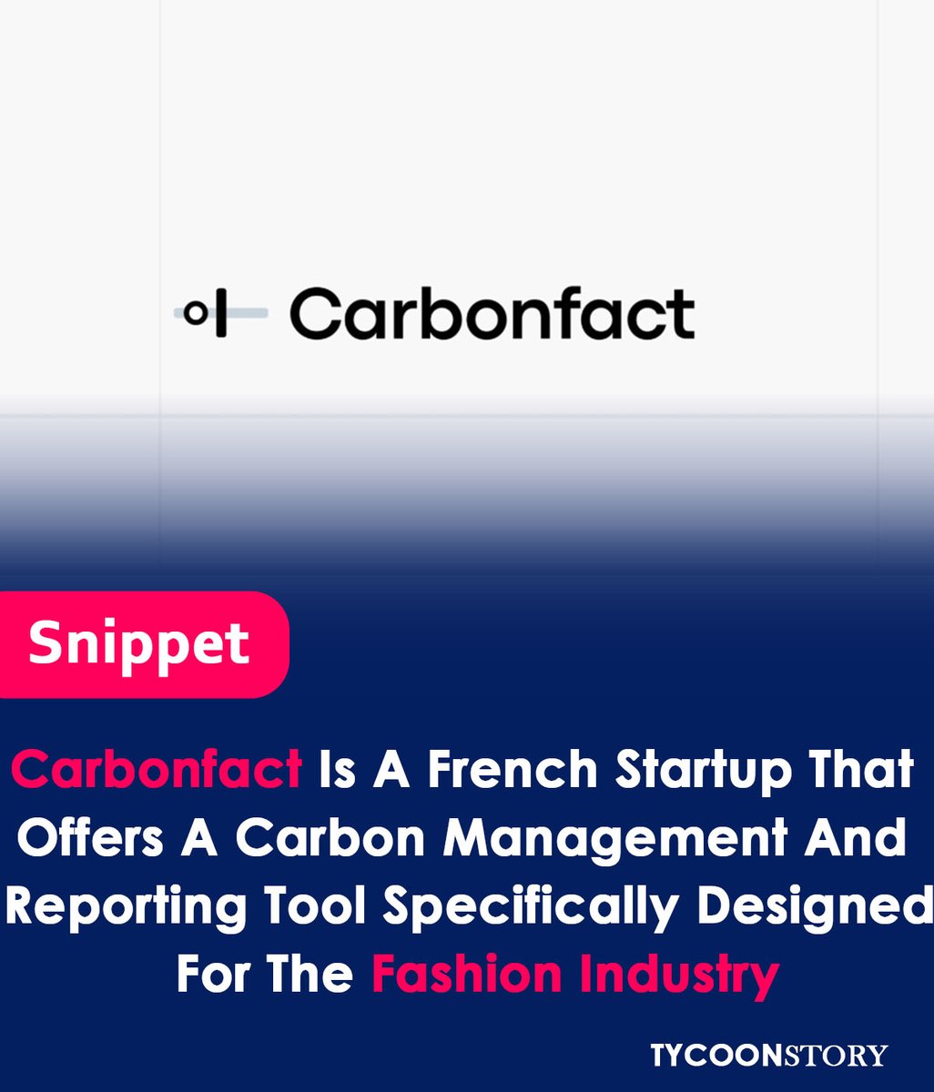 Carbonfact secured $15 million to develop its fashion-focused carbon accounting platform.
#carbonaccounting #sustainability #fashiontech #climatetech #startup #greentech #ecommerce #supplychain #SAAS #carbonfootprint #lifecycleassessment #transparency @carbonfact @martindaniel4