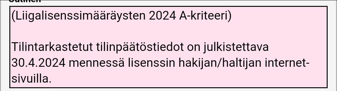 SJK, Kups, Inter, Gnistan ja Ilves seurat joilta puuttuu tämä tieto. #Veikkausliiga