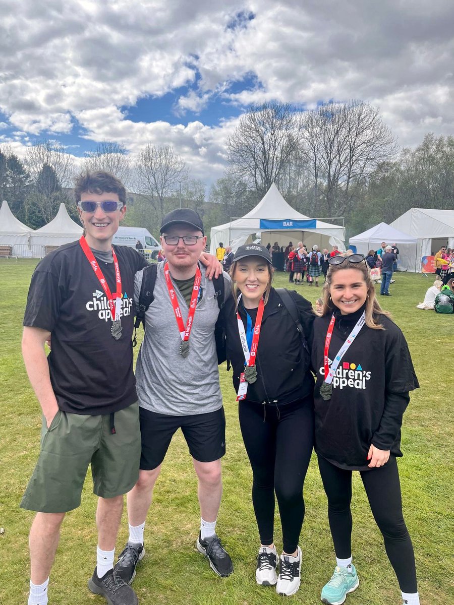 A huge well done to Alana Turnbull, Gwenan White, Euan Robertson and John McKeown who all completed the 14 mile Big Stroll at @thekiltwalk on Sunday! If you want to help us reach our fundraising target for @STVAppeal, head over to our Just Giving page at lnkd.in/e49tUsUb