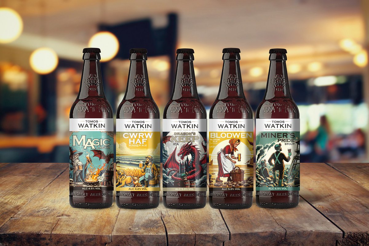 New ownership means an exciting new era for the Tomos Watkins brewery, producing ‘Great Ales of Wales’, with a revamped look and beer line-up beertoday.co.uk/2024/05/02/tom… #beer #beernews #welshbeer #wales @tomos_watkin