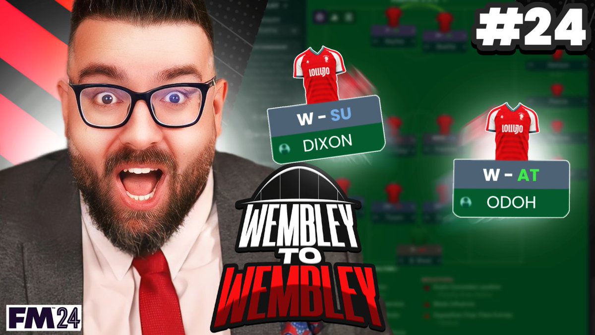 I INVENTED WINGERS youtu.be/wy4zF6yOhLc Part 24 | @WembleyFC | #FM24