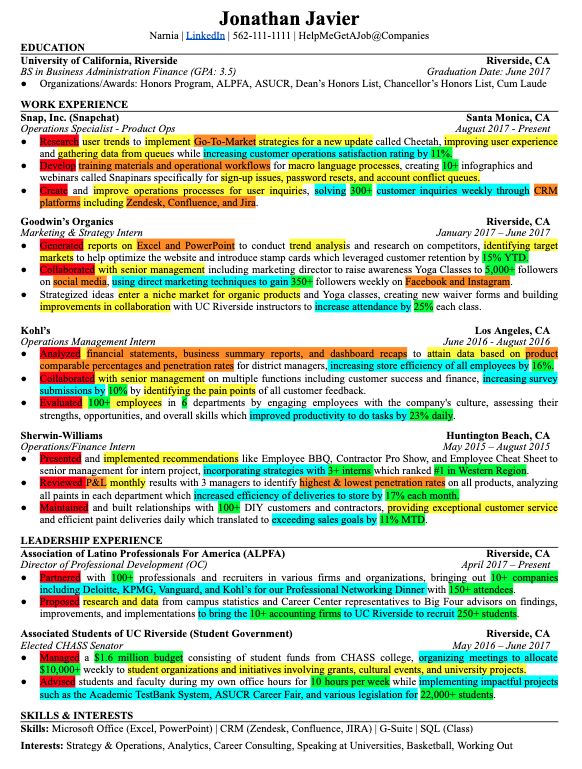 reviewbyyasmin's tweet photo. If I only had 1 advice for young Malaysians, it's to edit their CV this way - it secured this person a job at Google. Do it!

Red = Action Verbs
Orange = Hard Skills
Green = Impact metrics (numbers, %)
Cyan = Impact statements
Yellow = Soft skills
📍https://t.co/NYepgtyd4c https://t.co/wXF9YKyfBO