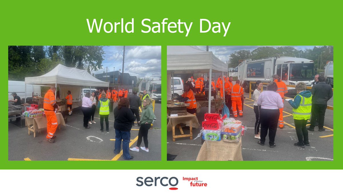 For #WorldSafetyDay our @BasingstokeGov & @HartCouncil crews were welcomed to a meet & greet after work. They discussed various subjects including H&S & all whilst enjoying a delicious BBQ