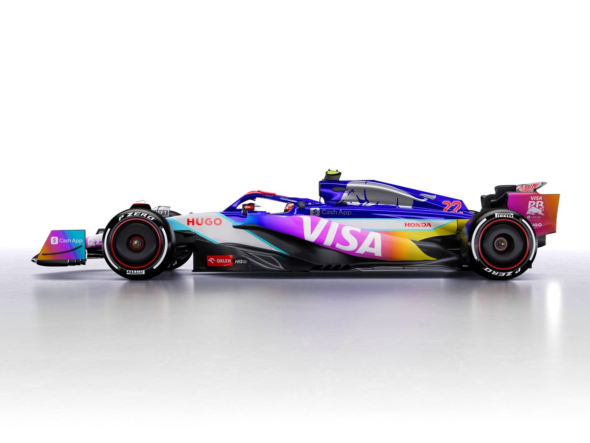 Visa Cash App RB are Miami ready 😎 Check out their 'Car Chameleon' livery for the #MiamiGP #Honda #F1