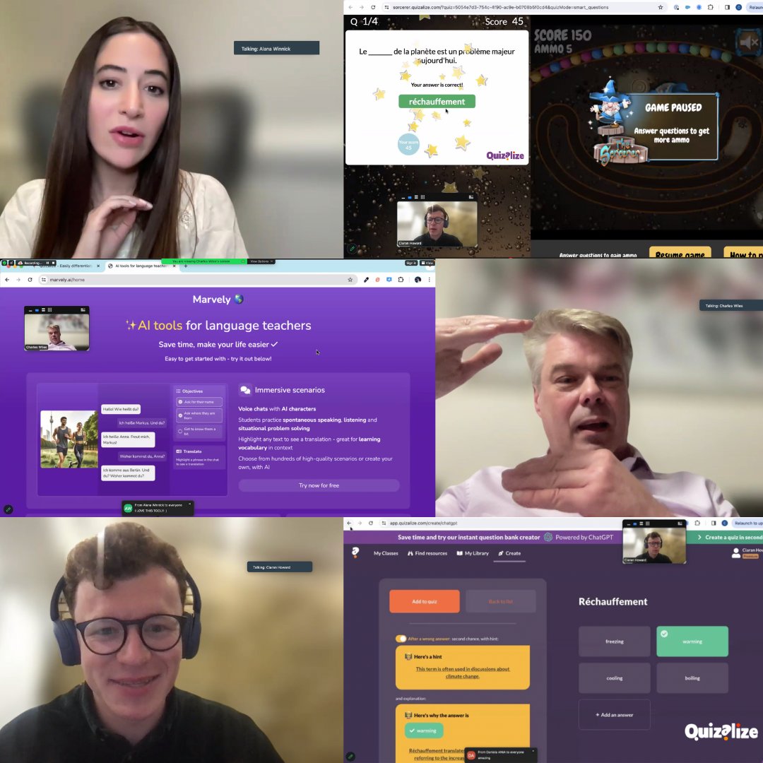 🙌 What an exceptional turnout for our AI workshop for Language Teachers (US Edition) last night!! Thank you to our incredible speakers, Charles Wiles, Ciaran Howard, and Alana Winnick. All who attended enjoyed and appreciated your insights and expertise. 🔔Don’t miss out! Be…