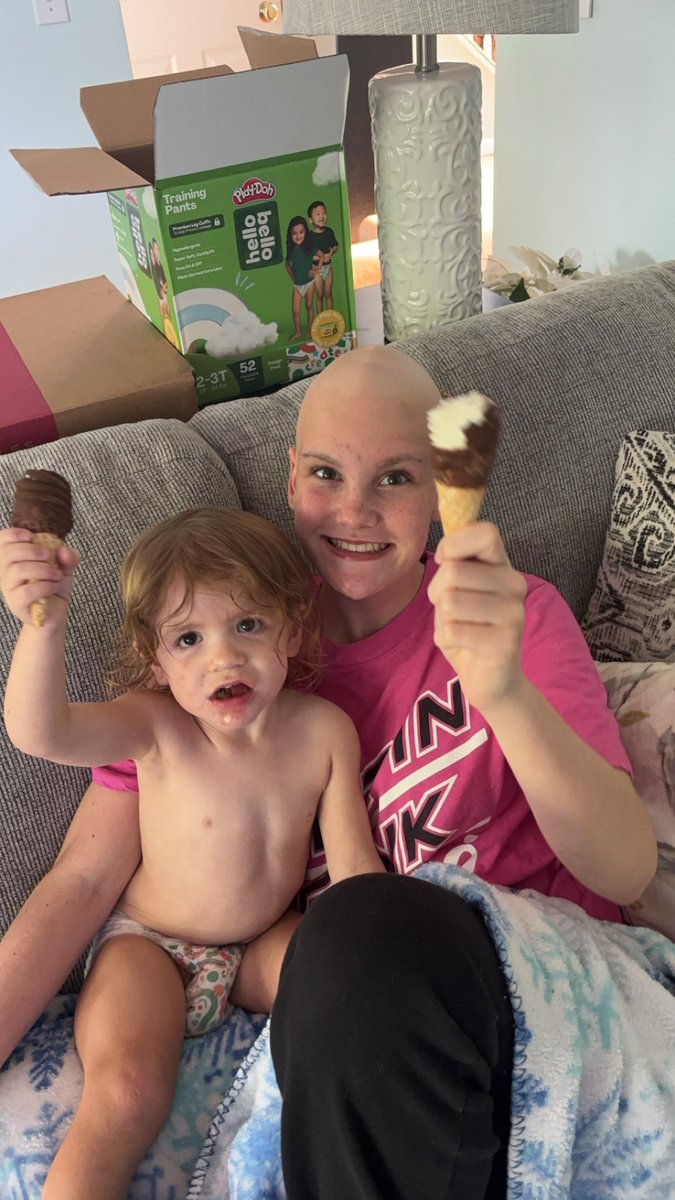 we got some good news yesterday her head shows no signs of tumor or floaters, still the bitch ass cancer in her spine but radiation has stopped it from growing….  She’s a badass, I couldn’t be prouder of her #FuckCancer #AddisArmy #PRAYBIGworrysmall