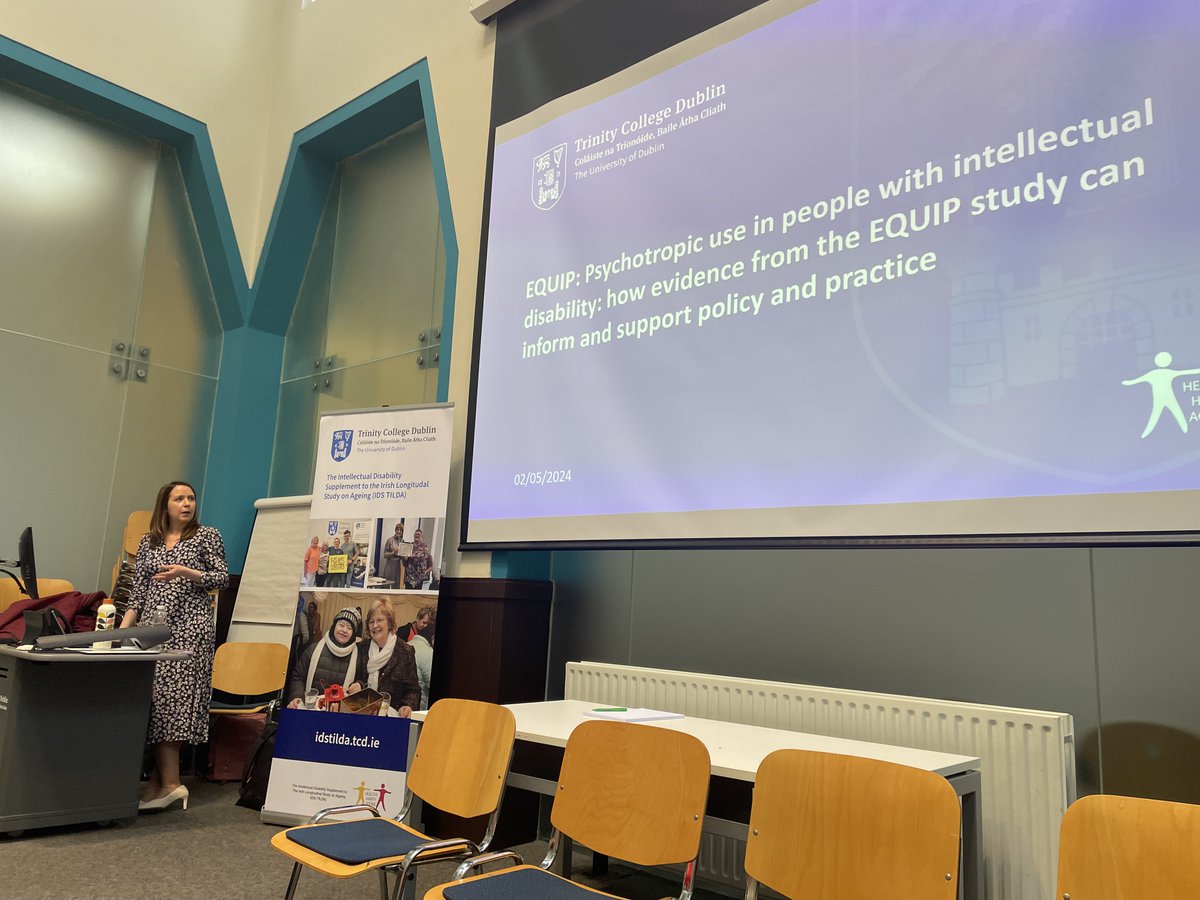 🌟Exciting day as we unveil findings from the EQUIP study about the use and effects of psychotropic medicine use in adults with an intellectual disability! This event, marks the debut of our findings which will aim to shape and inform future policy and practice!