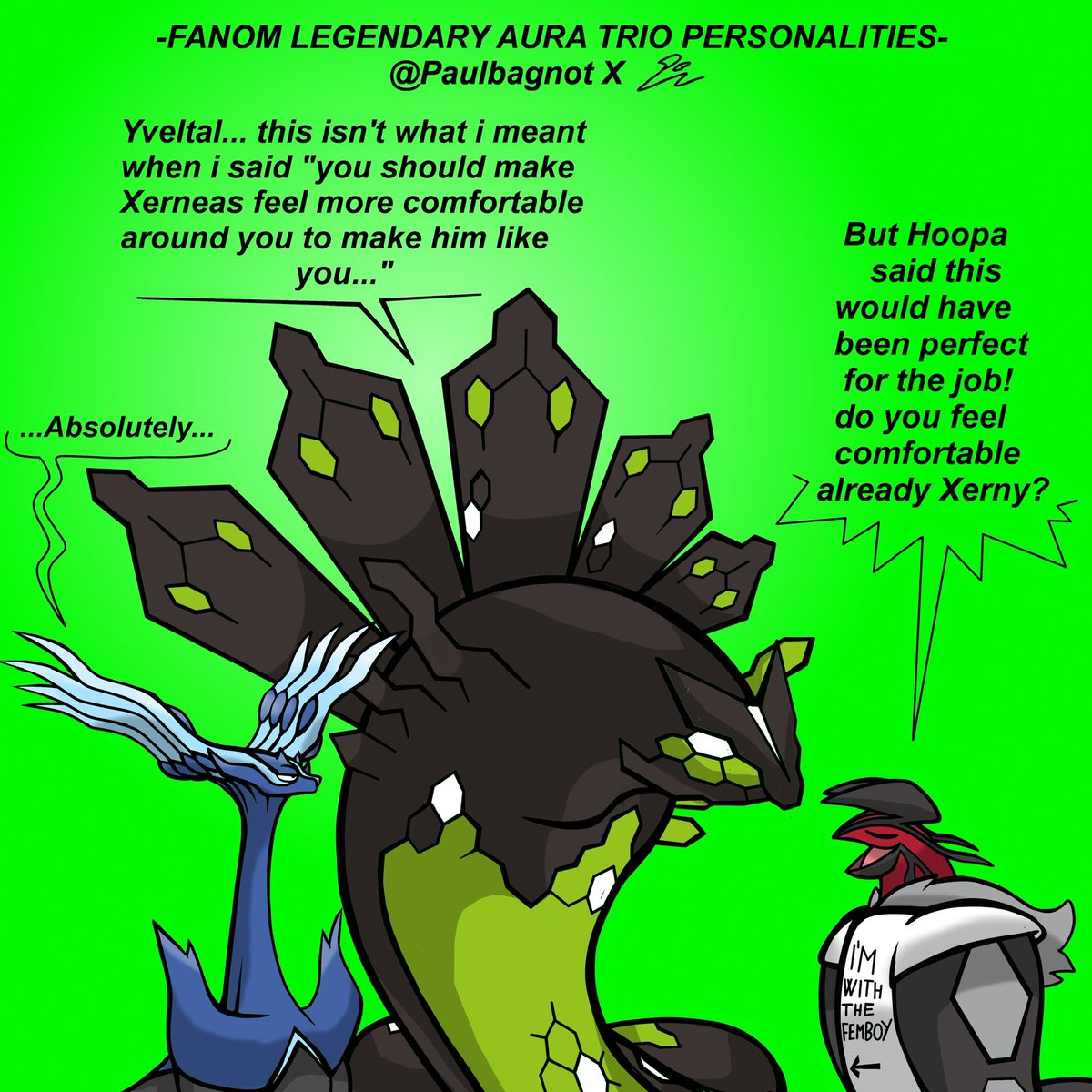 Continuation of my fanom legendary Pokémon au!

This time turn of the Kalos trio…but since legends ZA is coming, I’d like to wait it before going full details on them…so have this sum up for now 

#Pokemon #pokemonfanarts #PokemonLegendsZA #Pokemonxy #Zygarde #Xerneas #Yveltal