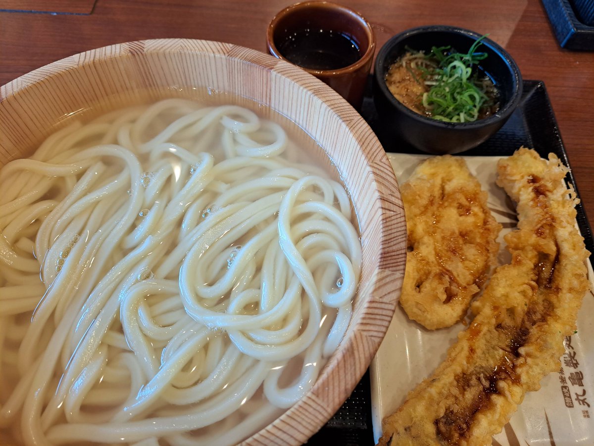 This is Wednesday's lunch. I went to an udon restaurant with my daughter. Today was udon discount day, so we enjoyed cheap udon.
#lunch
#Japan
#washoku
#udon
#discountday
#MarukameUdon