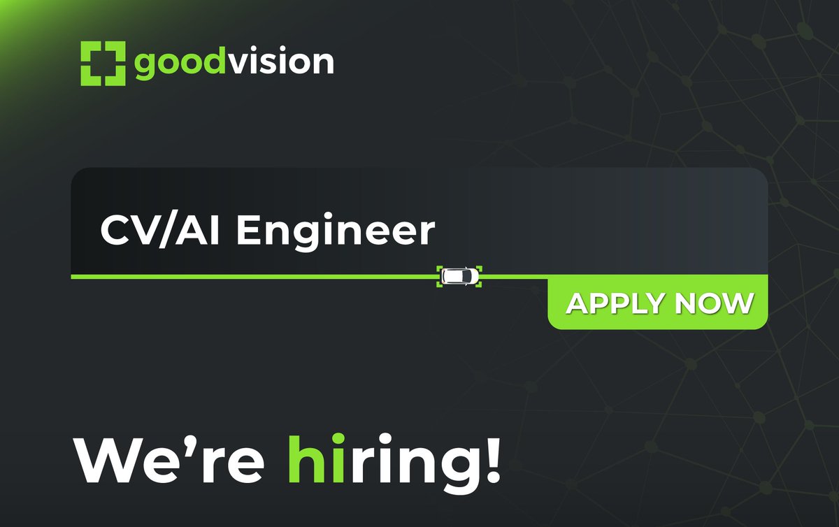 📢  #AIJobs alert! We're looking for a #ComputerVision and #AIEngineer passionate about 🚀 algorithm development, 📈 #DataAnalytics, and 🤖 #MachineLearning Ops Help us revolutionise #SmartCities and Transportation! Apply today ➡️ hubs.la/Q02v83m10  #SmartCities #TechJobs