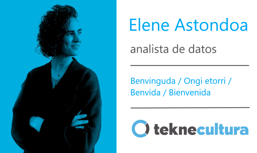 Super contents d'anunciar una nova incorporació a l'equip! L'Elene Astondoa s'incorpora al departament de dades per seguir millorant els nostres serveis d'analítica i de visualització. Benvinguda!