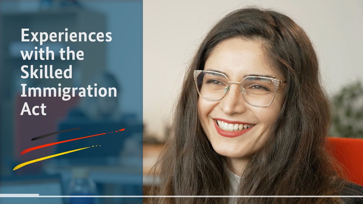MakeitinGermany's tweet image. Marah from Syria made it! 
 
She now works at a #software company in #Germany. In this video, she explains how the fast-track procedure for skilled workers helped her to enter the country: youtu.be/EE5bcon2bM0
 
#WorkinginGermany #jobs #career