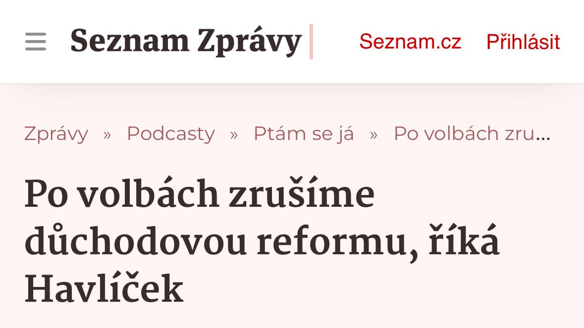 Žádné překvapení. Předchozí reformu bez náhrady zrušili, za 8 let vlády neudělali nic, bojkotovali schůzky k našemu návrhu, lhali, odmítli dokonce i pozvání prezidenta republiky. Nemají žádný plán, nemají žádné návrhy, nechtějí žádné řešení a za hlasy ve volbách jsou schopni…