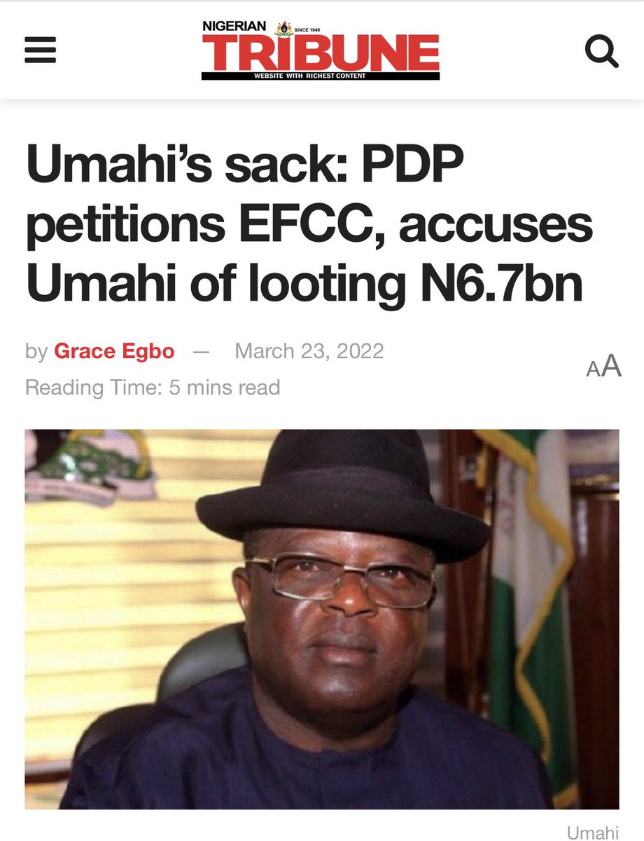 Show me a minister of Bulaba not on EFCC list or has never been petioned...Yet this olè dey insult Peter Obi...