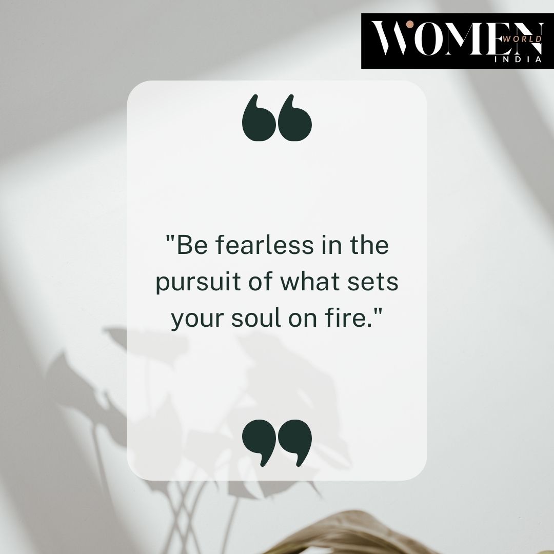 Set your soul ablaze with passion and fearlessness. Chase your dreams relentlessly and watch magic unfold. 🔥

#Womenworldindia #FearlessPursuit #PassionDriven #DreamChaser #SoulOnFire