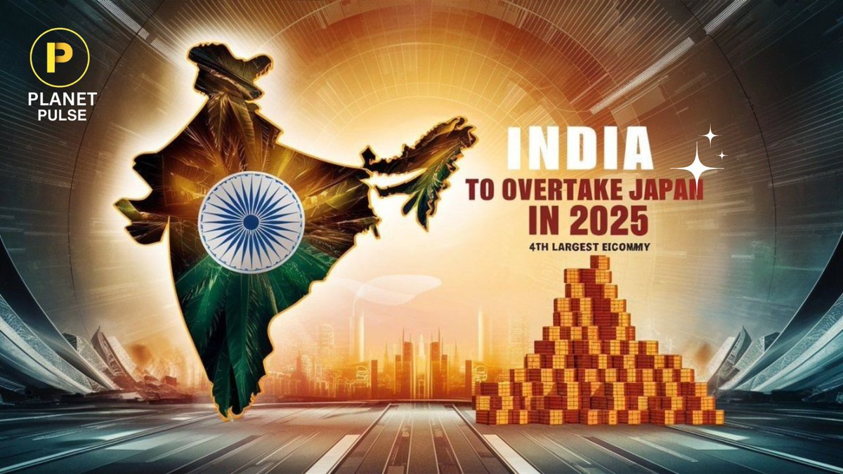 🇮🇳 India will overtake Japan in nominal GDP in 2025 and become 4th largest economy in the world with a GDP of $4.34 trillion. ~(IMF) #India