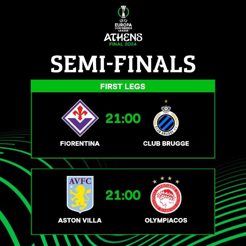 #UEFAEuropaLeague  Semi-Finals begins today! 🥁🥁🔥

Getting one step closer to Athens 💣💣

Who's coming out on top in the first legs? ⚔

#EasywinNigeria #bettingtip #Championsleague2023 #FACupSemiFinal #easytoplayeasytowin #premierleague #UEFAEuropaConferenceLeague