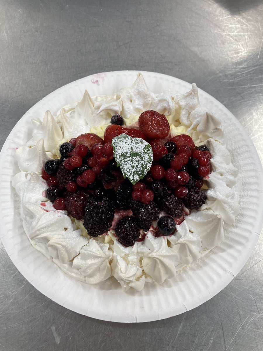 Year 10 Hospitality &amp; Catering 🧑‍🍳 Pavlova day today, some great whisking &amp; piping work demonstrated! @MrsLong_SJB <a href="/StJohnsAberdare/">StJohnsAberdare</a>