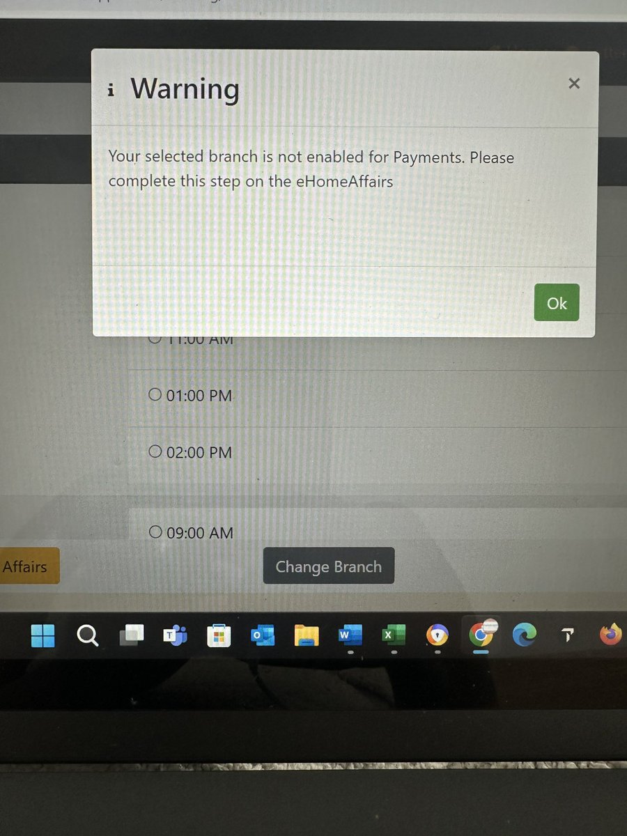 TwinkleBhiya's tweet photo. @StandardBankZA I’m trying to pay for my passport booking and I get this when trying to initiate the payment please advise.  Branch is Johannesburg Simmonds street.

Where do I go from here since it doesn’t tell me that the appointment is confirmed @StandardBankZA https://t.co/tjKKUUsg6S